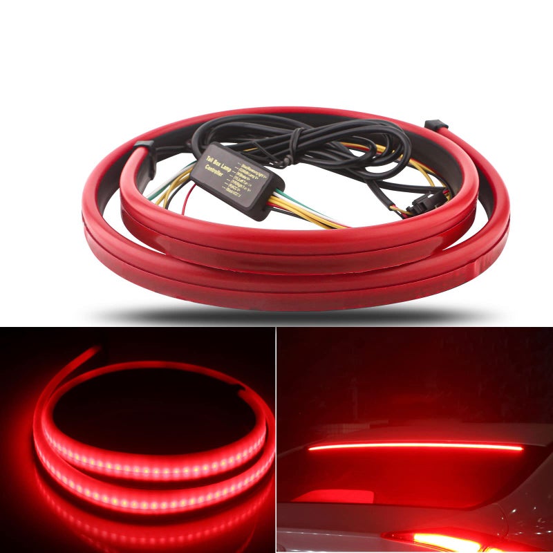 YM EBright YM E-Bright LED Brake Light Strip Light Third Brake 5 Function Sequential Turn Signals Brake High Mount Stop Light for Pickup Truck Van RV SUV Bus Cargo DC12V - Image 1
